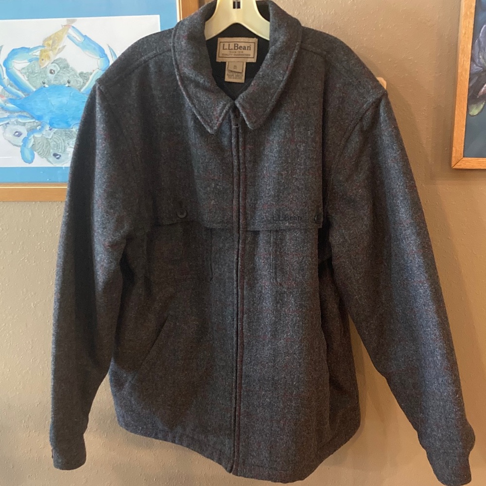 L.L. Bean Dark Gray Shirt Jacket